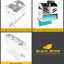 Soporte aluminio para remolque garaje 1 rollo toalla papel