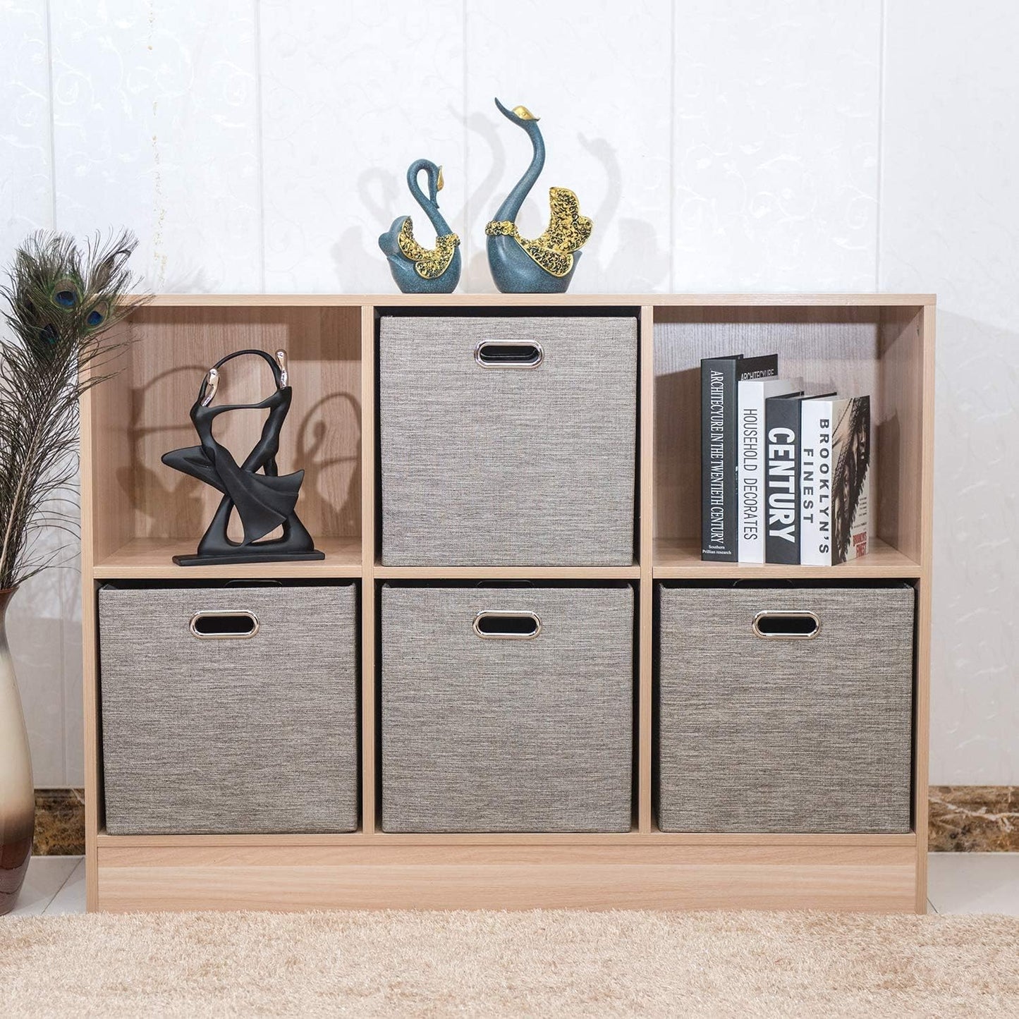 Set 2 Contenedores plegables 13x13" tela gruesa