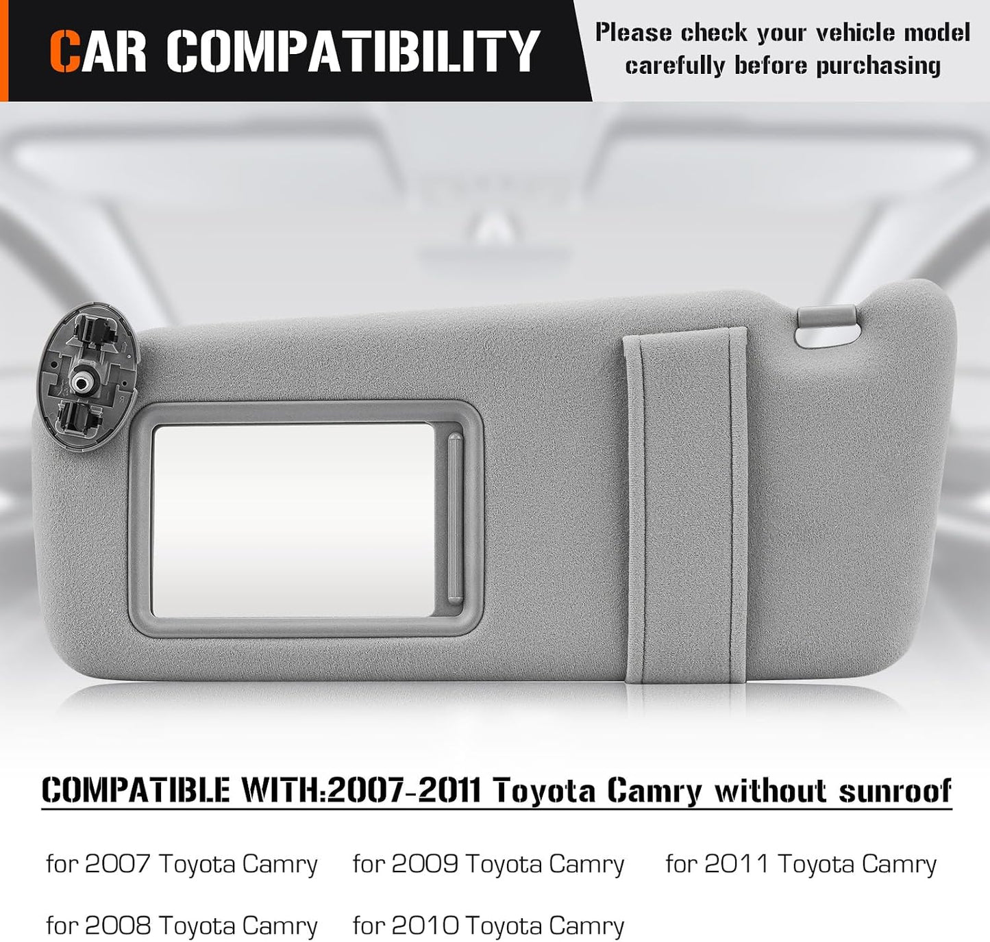 Visera solar Toyota Camry 07-11 gris