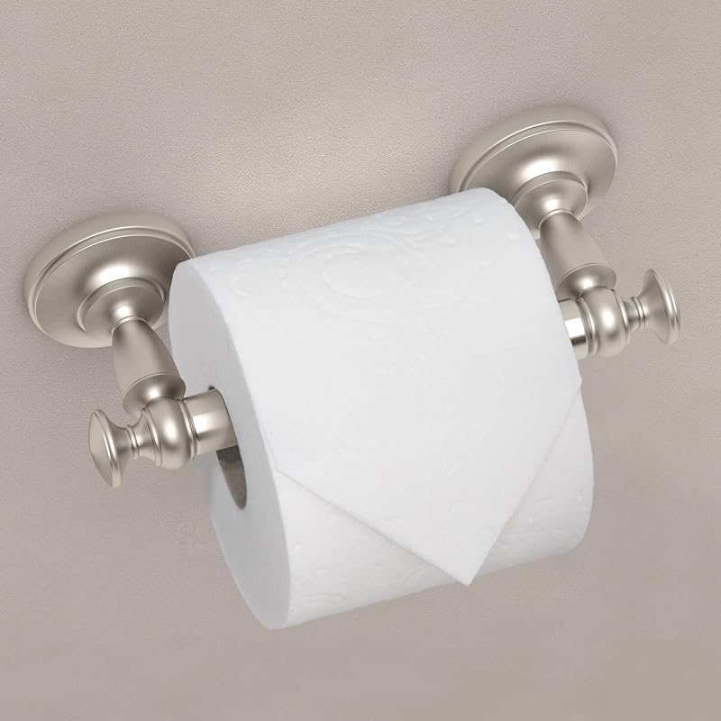 Portarrollos papel higiénico níquel satinado