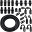 Kit manguera combustible 4AN acero inox 16pies