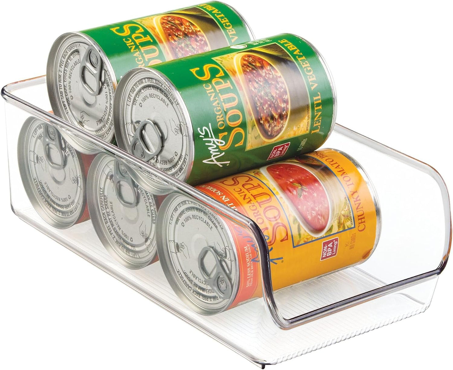 Papelera despensa transparente sin BPA 5.25x11"