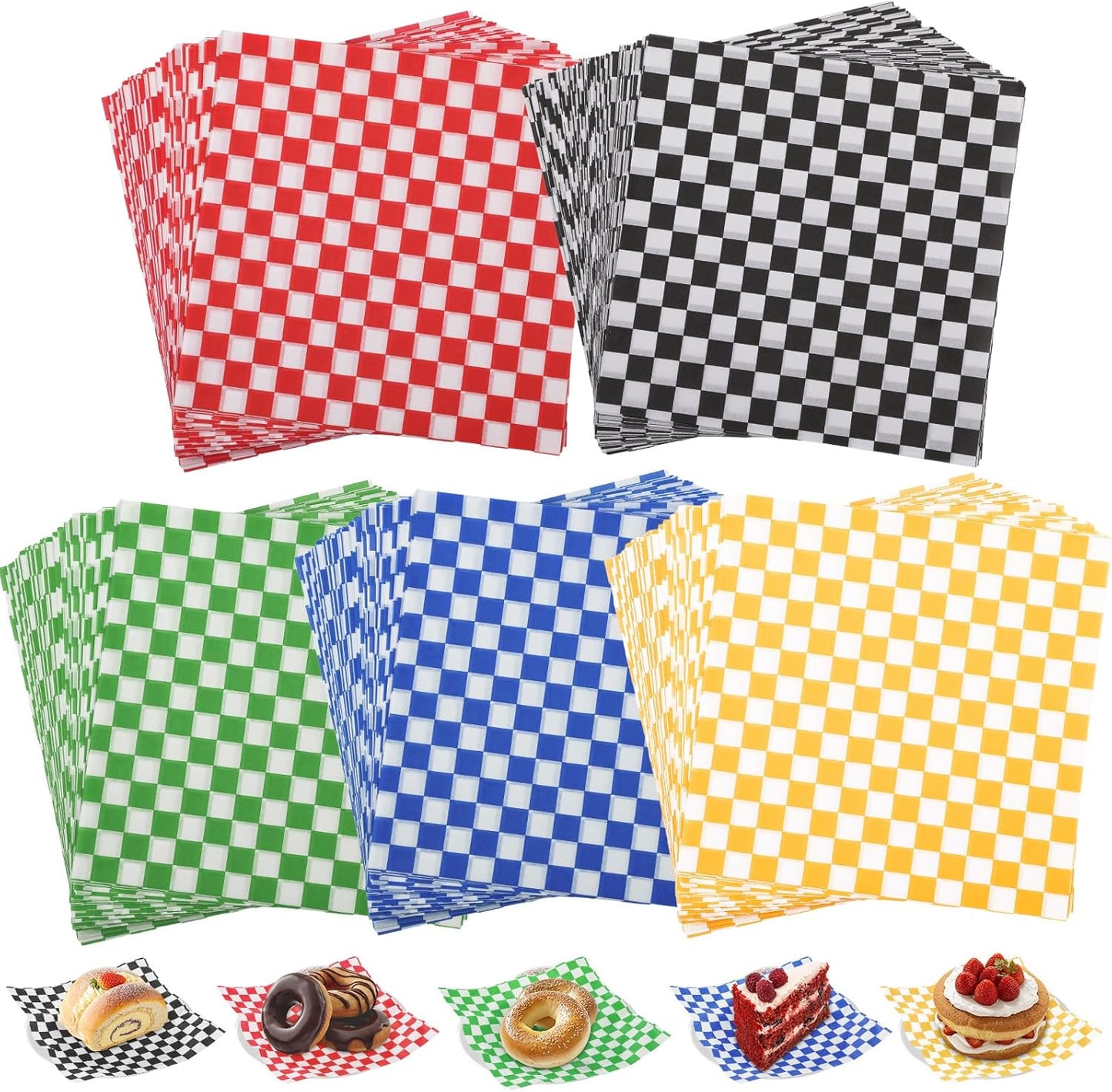 Papel pergamino para hornear 7x7 150 hojas para galletas y hamburguesas