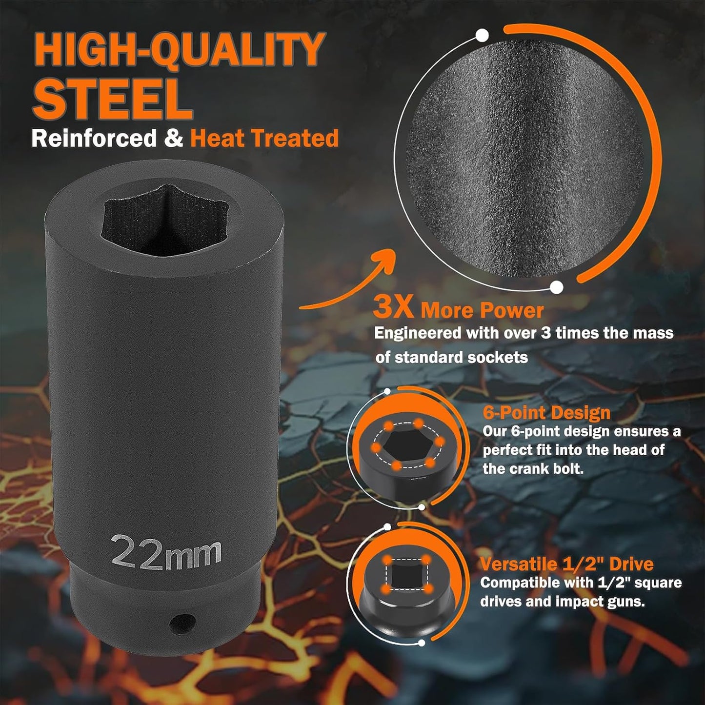 Enchufe equilibrador armónico perno manivela alta