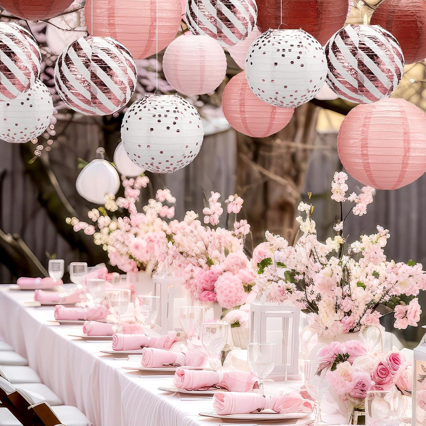 16 Linternas papel temáticas viajes decoración fiesta