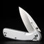 Cuchillo plegable aluminio hoja 9cr18mov 2.98pulg plateado