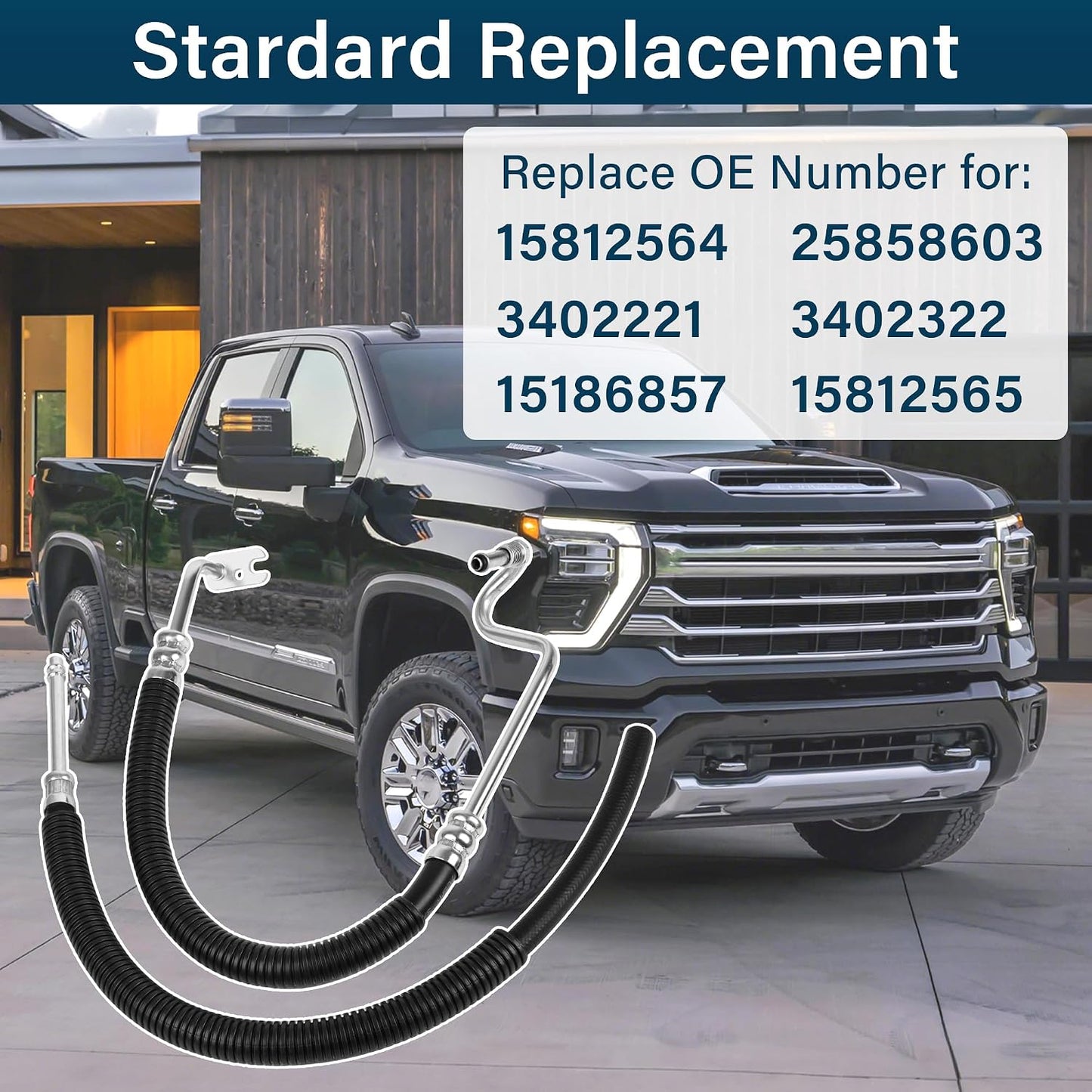 Manguera dirección asistida 2 pzas comp Chevy Silverado 07-13
