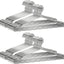 40 Perchas Metal 17.7" Gancho Acero Inox Antiderrap