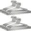 40 Perchas Metal 17.7" Gancho Acero Inox Antiderrap