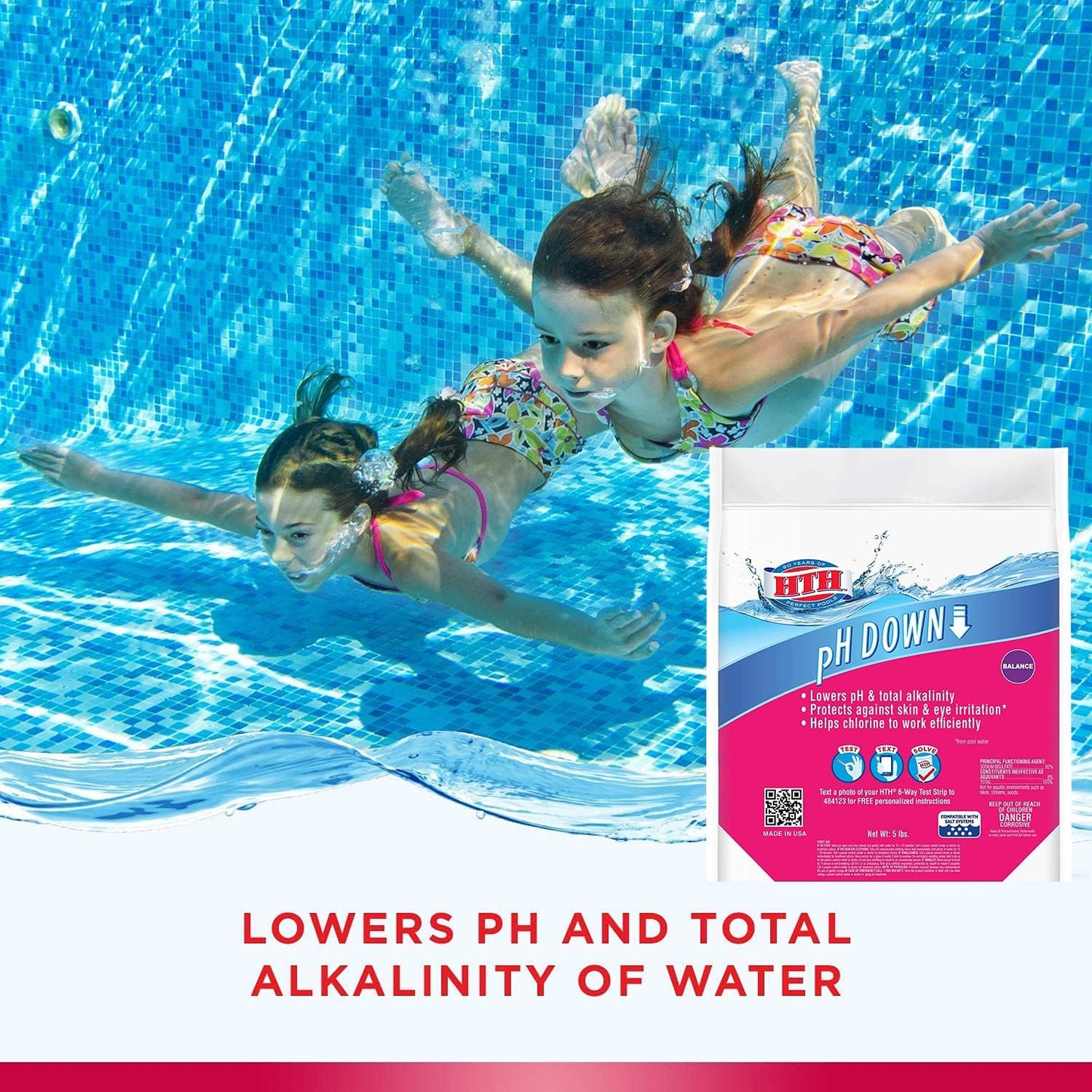 Balanceador pH Down para Piscina 5lbs