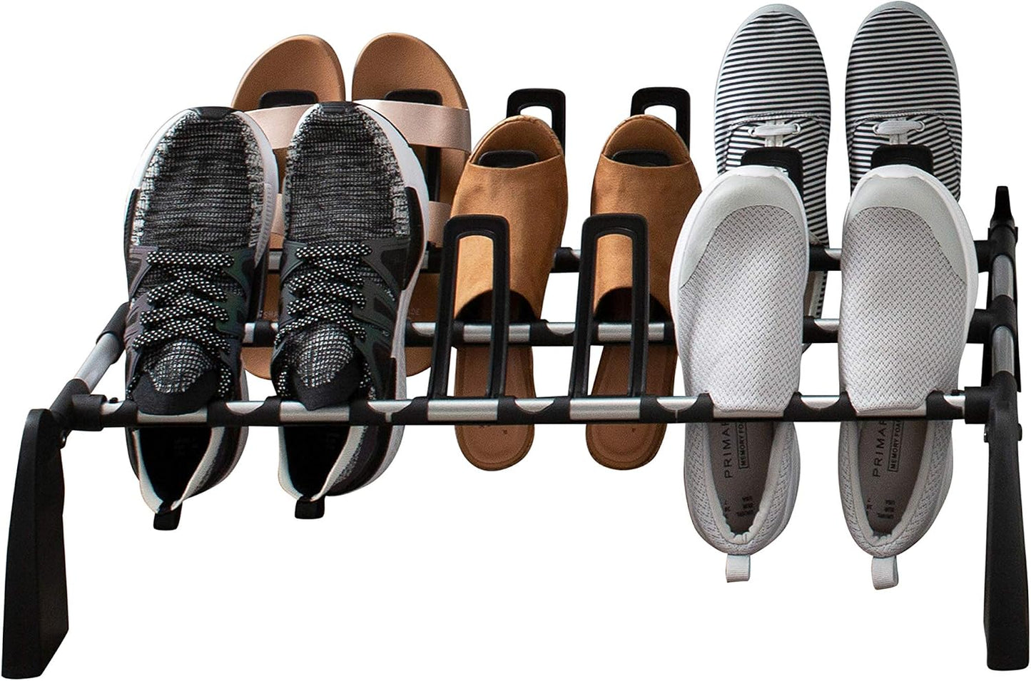 Zapatero piso 9 pares diseño compacto negro