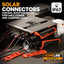 Kit crimpado con 12 pares conectores solares y llave