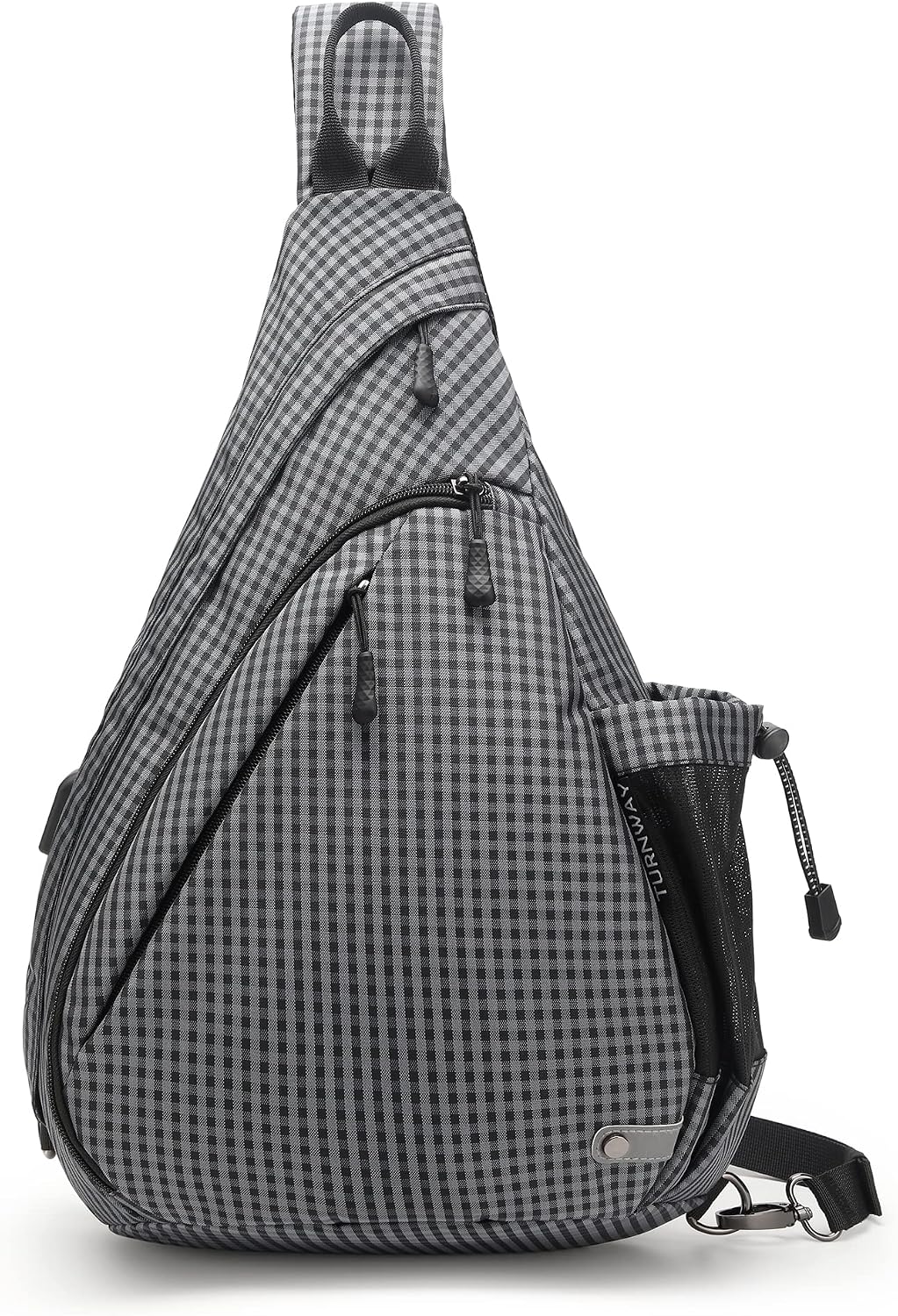 Bolsa bandolera impermeable con puerto USB para viajes