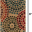 Alfombra área Spark 2'7"x7'1" beige/borgoña
