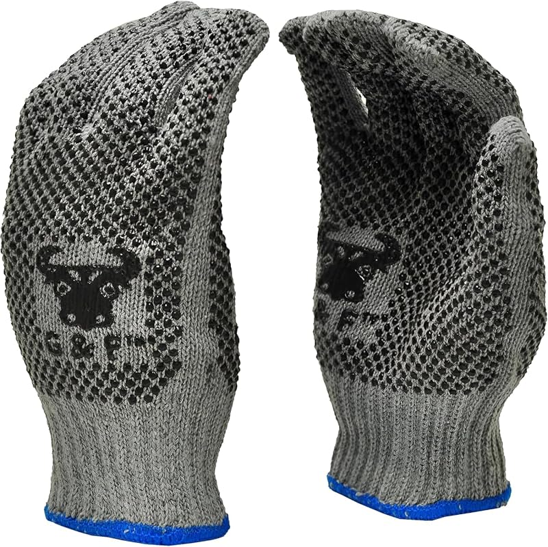 Guantes trabajo algodón PVC doble cara XL 120 pares