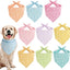 9 Pañuelos Verano Perro Diseño Floral Bufanda Ajustable Grande