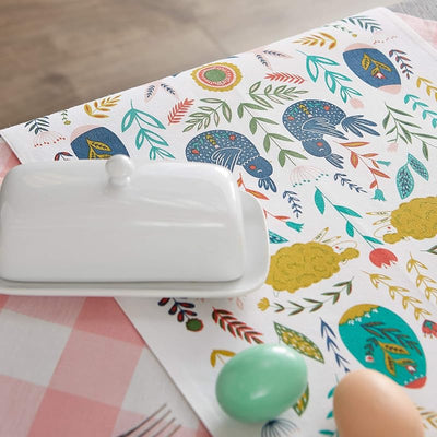 Textiles cocina Pascua Folk Garden