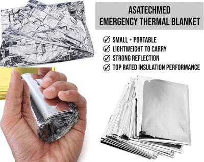 Manta térmica mylar kit supervivencia campamento senderismo