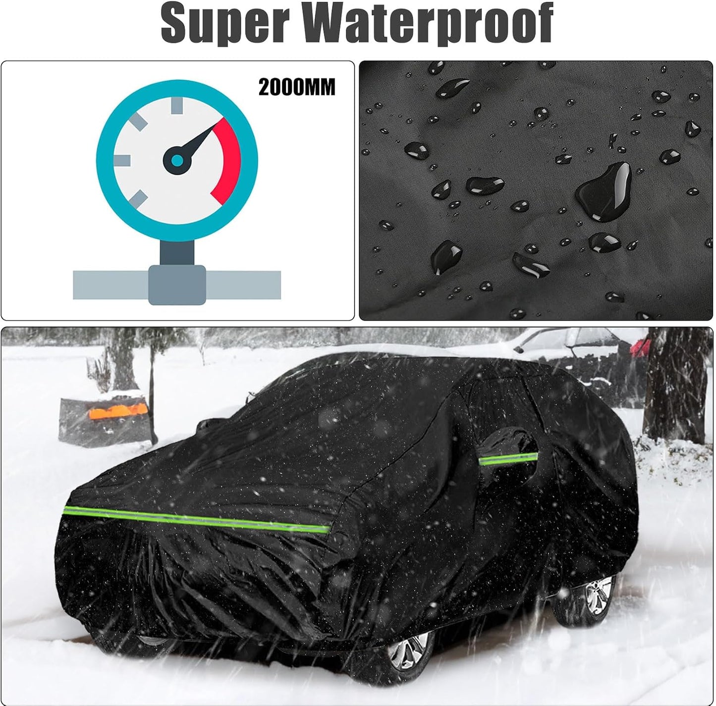 Funda impermeable Toyota C-HR 210T con cierres puertas
