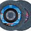 2 Disco solapa curva Z SGP STEELOX grano 40 radio grande
