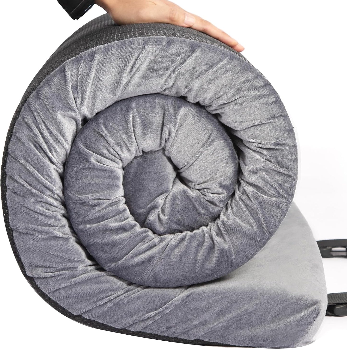 Colchoneta viscoelástica plegable con funda impermeable