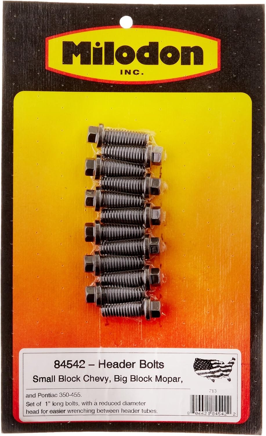 Tornillo 3/8x1 para bloque Chevy Chrysler Pontiac set