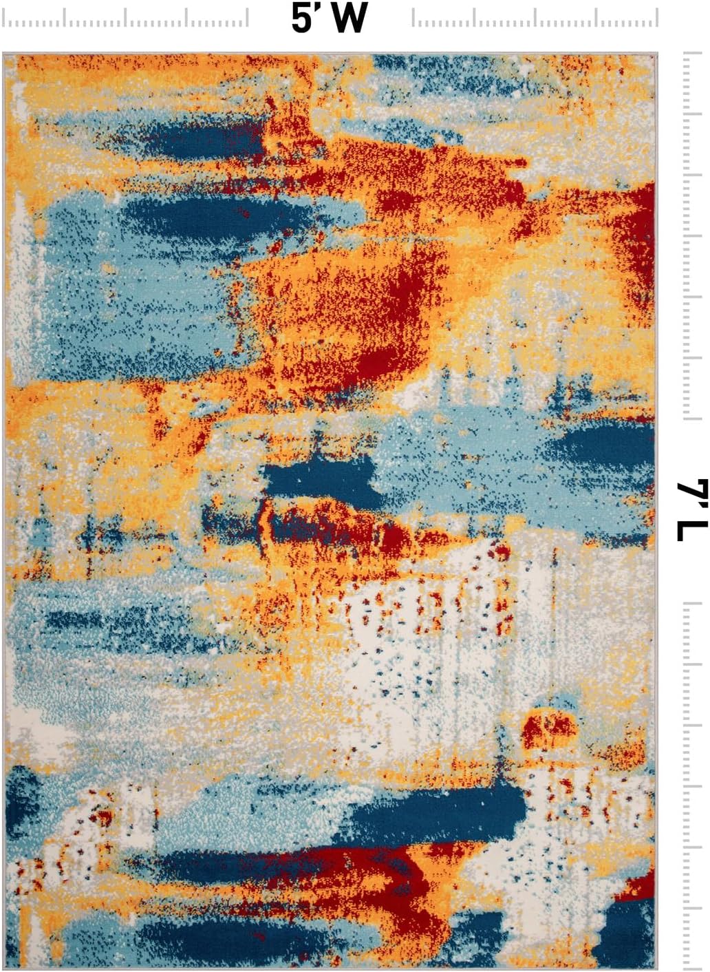 Alfombra abstracta sin pelusa sala dormitorio comedor