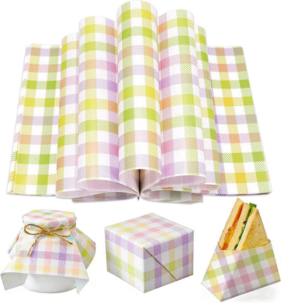 150 Hojas Papel Cera 9.8x8.3pulg para Sandwiches y Eventos