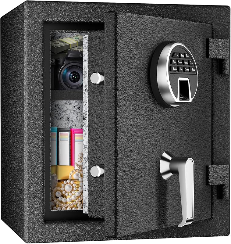 Caja seguridad biométrica 1.8 pies cúbicos alarma