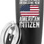Vaso acero inox con tapa bandera estadounidense