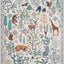 Alfombras lavables estampado jungla 5x7ft resistente manchas