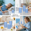 Velas LED rústicas azules con control y temporizador