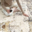 Alfombra sala 7x9ft moderna neutral suave antiderrap