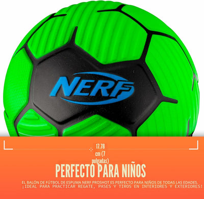 Bola fútbol foam NERF para niños 7" interior y exterior