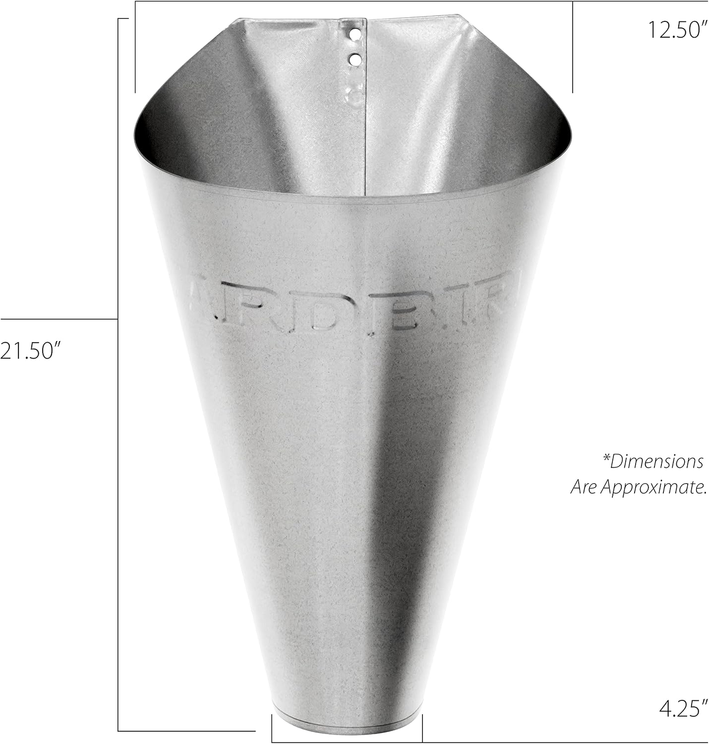 Conos retención aves corral 6-12lb acero galvanizado 2 pzas