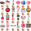 48 Pzas Maquillaje Cupcakes Decoración Fiesta Cumpleaños