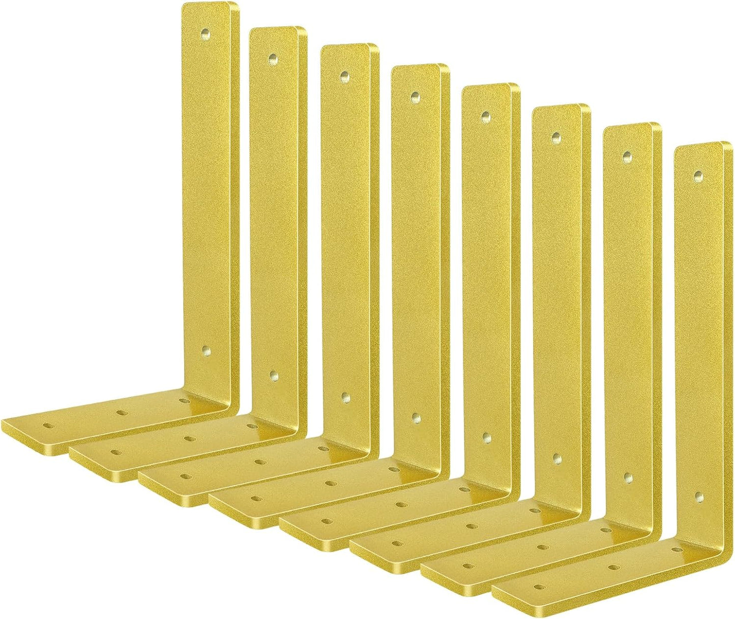 Soporte estante flotante dorado 8pulg set 8 resistentes