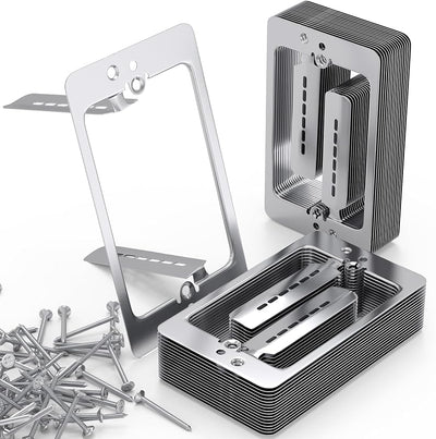 30 Soportes Metal Bajo Voltaje para Tomas de Corriente