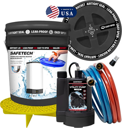 Set descarga calentador agua sin tanque bomba 1/6 HP