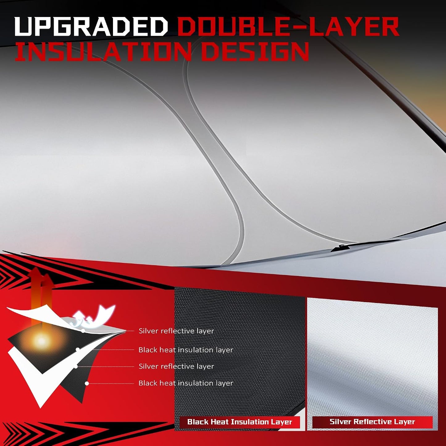 Parasol plegable para parabrisas Honda Ridgeline 17-25