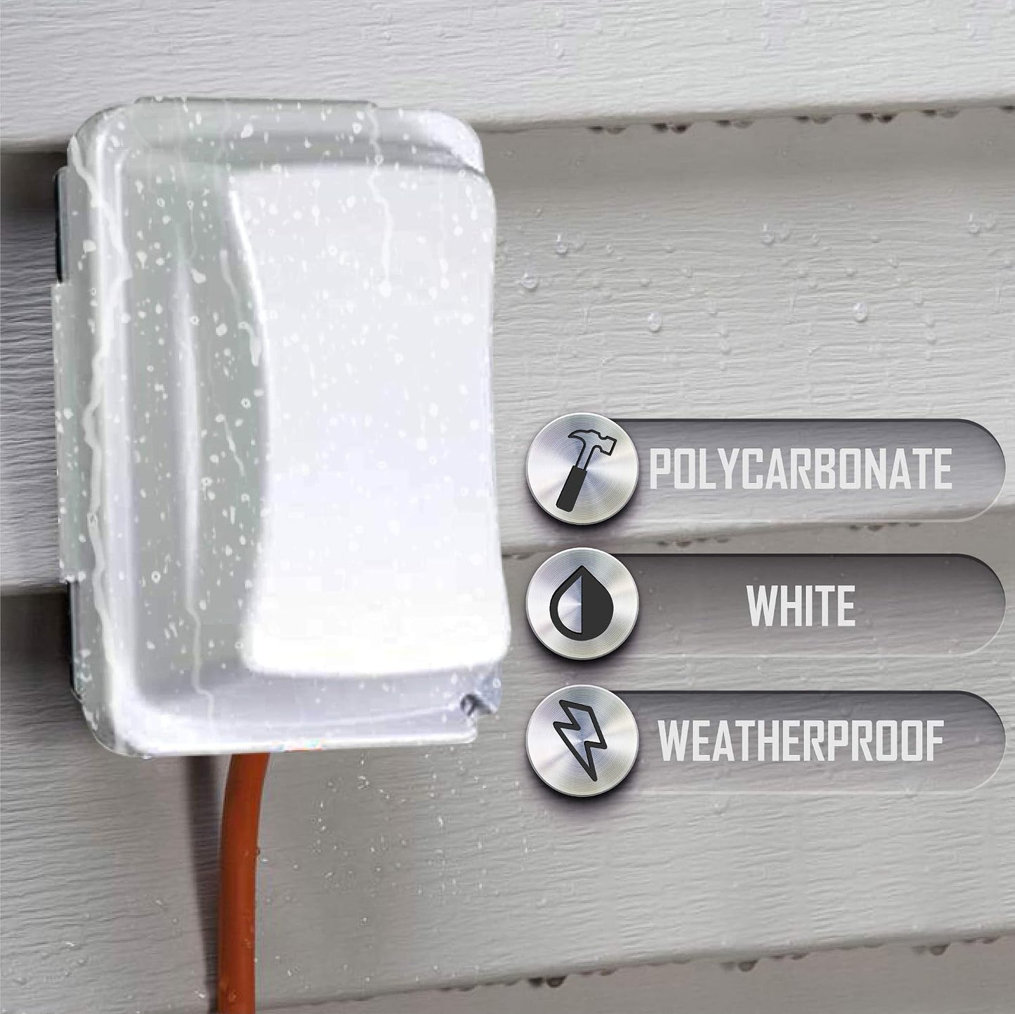 Protector impermeable tomacorriente exterior MM410W