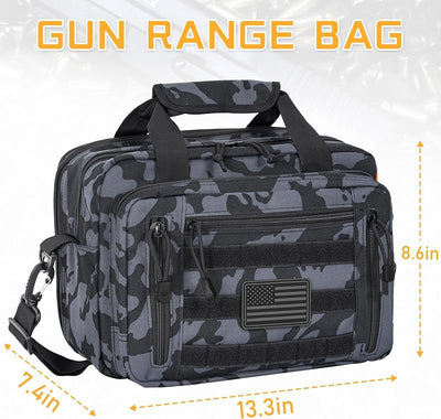 Estuche 2 pistolas 6 cargadores bolsa tiro aire libre