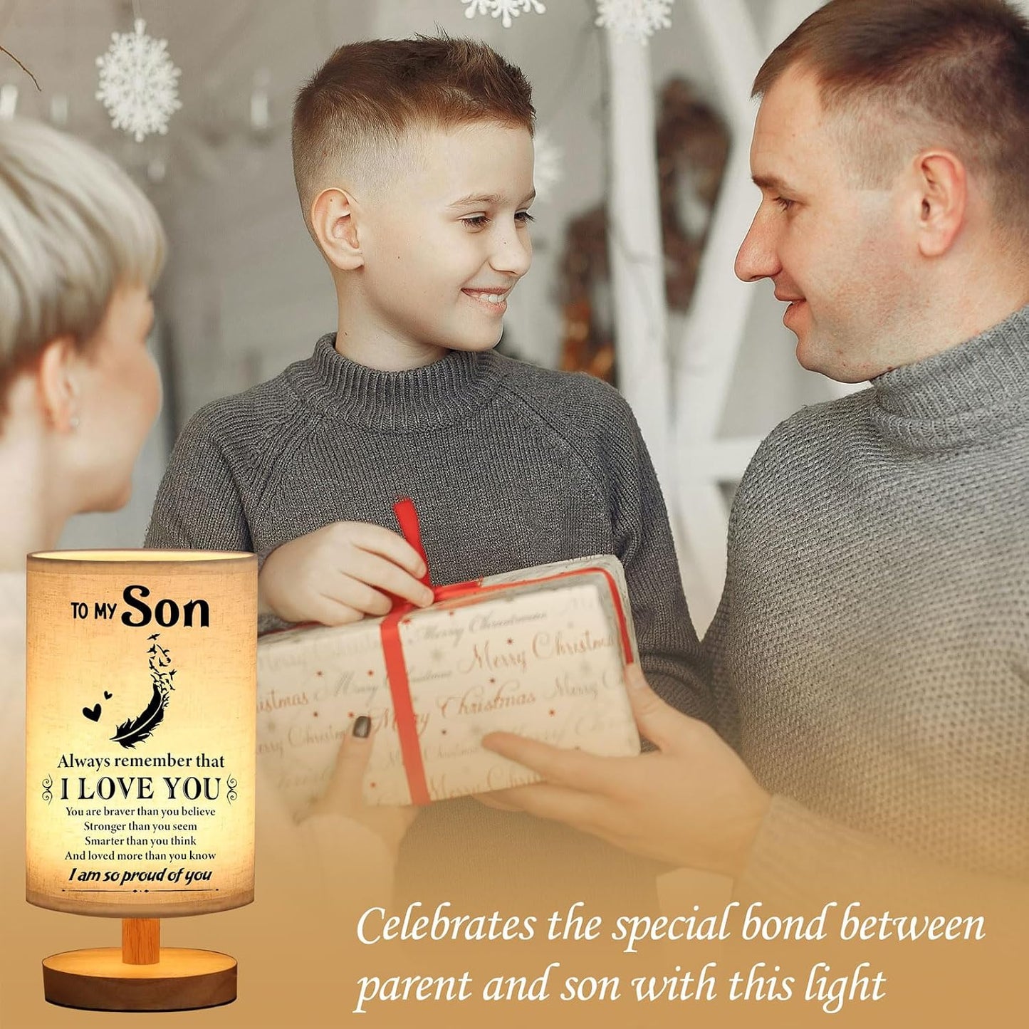 Lámpara de Mesa Regalo para Hijo Navidad y Cumpleaños