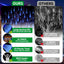 Luces Navidad al aire libre 12" LED 240 luces impermeable