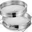 Colador miel acero inox 9" x4" tamiz doble