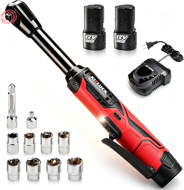 Set llaves trinquete inalámbricas 3/8" 12V 41ft/lb 8 tomas
