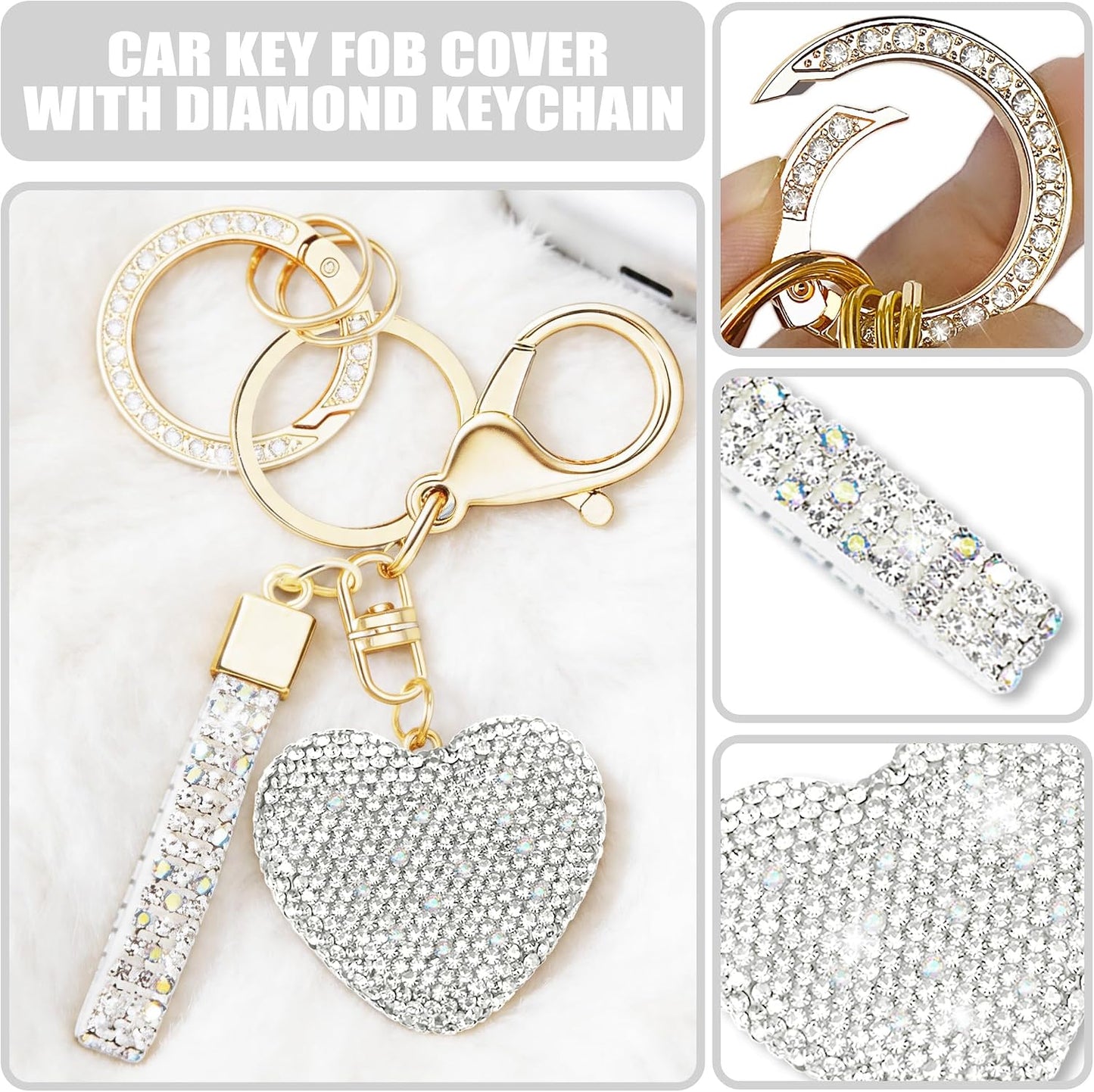 Funda llavero diamante Mercedes Clase S 2020-22 3 botones