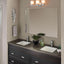 Accesorio baño doble montaje 90 grados 3 luces cromado