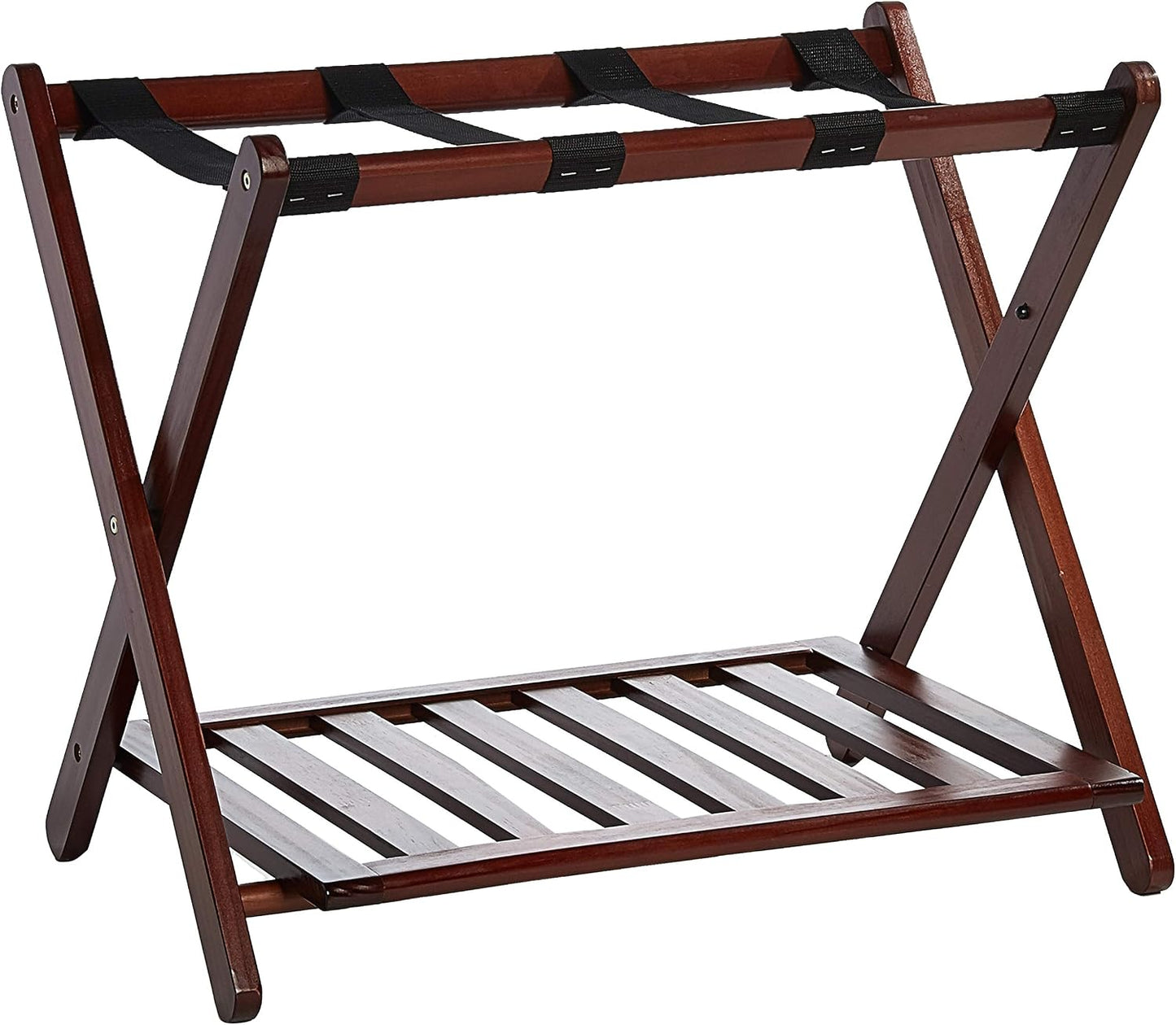 Estantería para equipaje madera maciza con estante