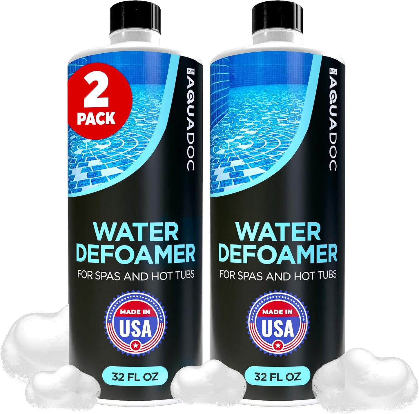 Antiespumante para bañera hidromasaje 32oz pack 2